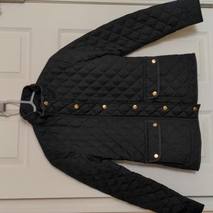 J.Crew black quilted jacket